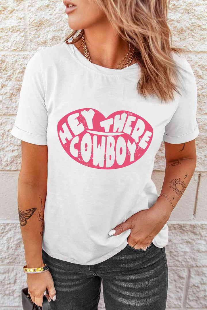 HEY THERE COWBOY Graphic Tee Shirt | 1mrk.com