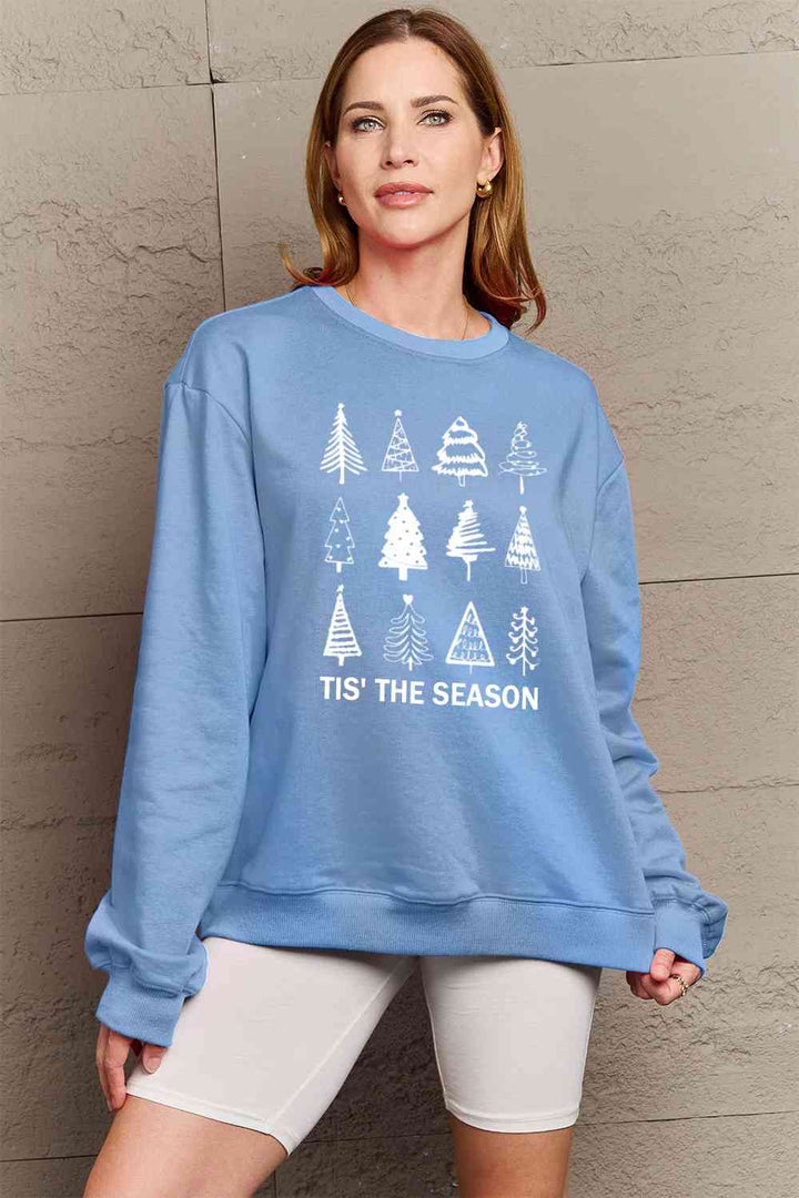 Simply Love Full Size Christmas Tree Graphic Sweatshirt |1mrk.com