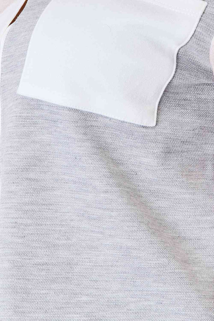 Double Take Color Block Curved Hem Shirt |1mrk.com