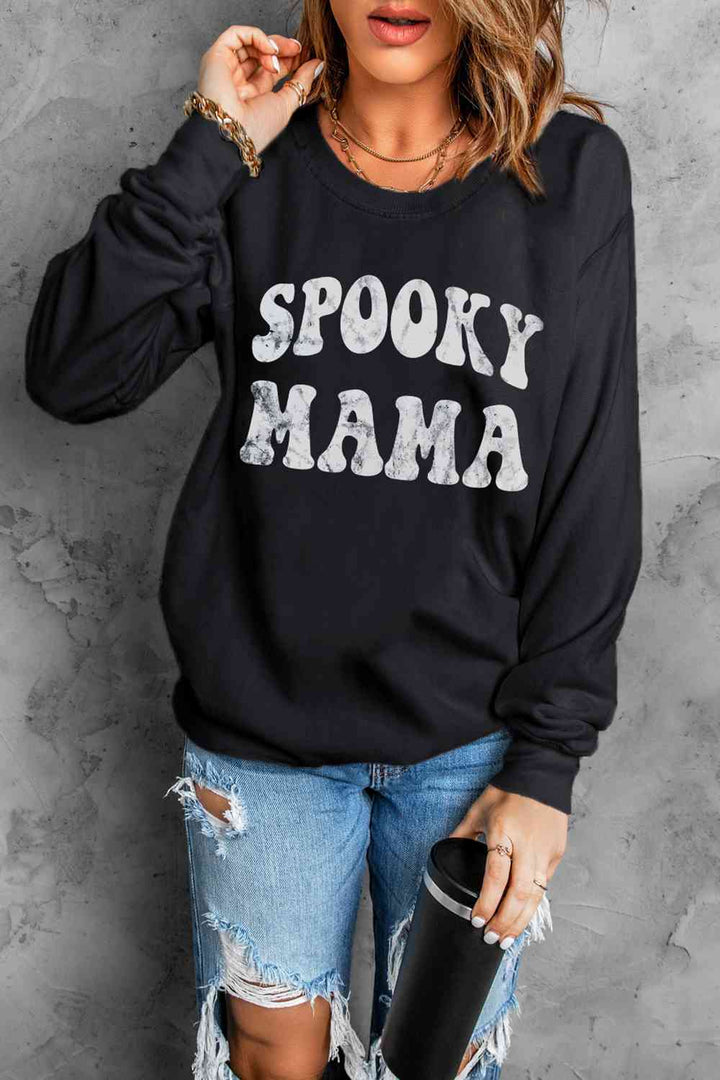 SPOOKY MAMA Graphic Sweatshirt |1mrk.com