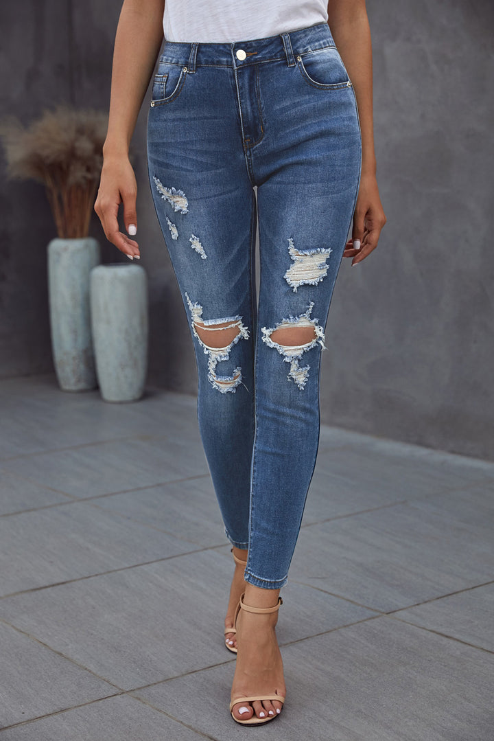 Baeful Vintage Skinny Ripped Jeans | 1mrk.com