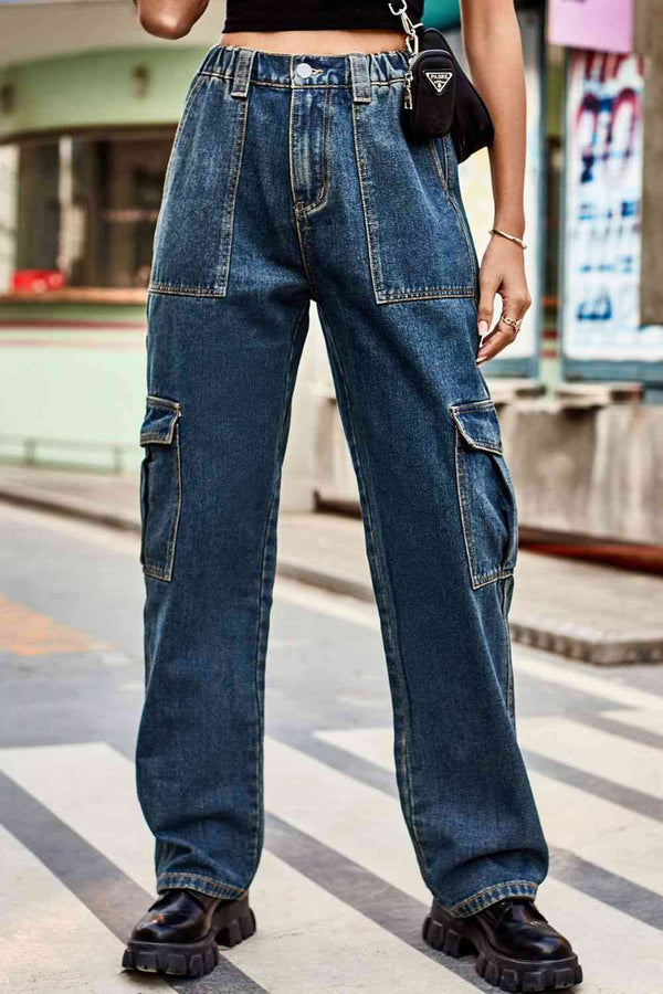 Loose Fit Long Pants with Pockets | 1mrk.com
