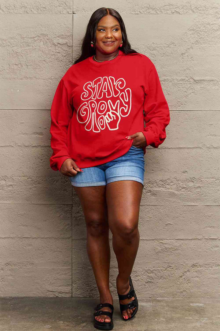 Simply Love Full Size Graphic Sweatshirt |1mrk.com