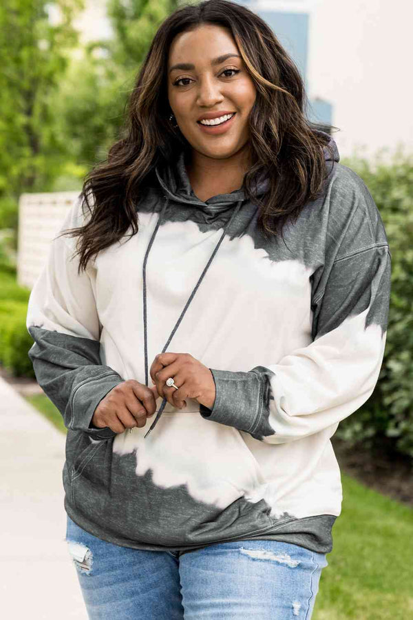Plus Size Hoodie with Front Pocket | 1mrk.com