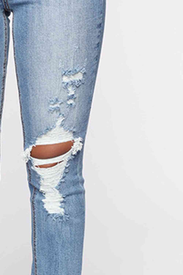 Distressed Slit Jeans | 1mrk.com