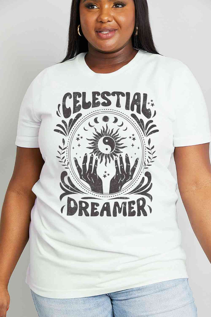 Simply Love Simply Love Full Size CELESTIAL DREAMER Graphic Cotton Tee | 1mrk.com