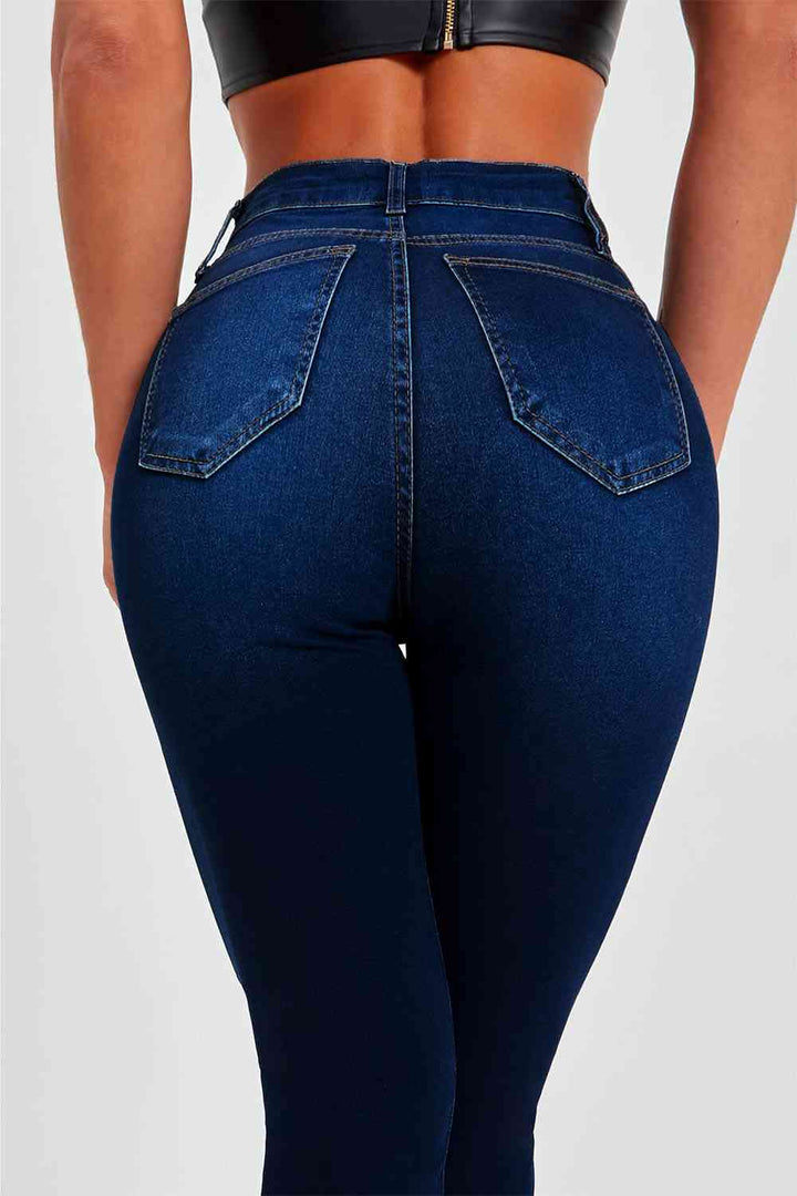 Buttoned Skinny Jeans | 1mrk.com