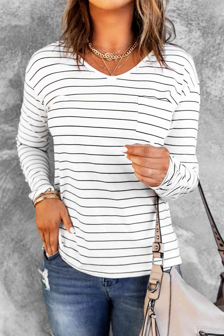 Striped Long Sleeve T-Shirt | 1mrk.com