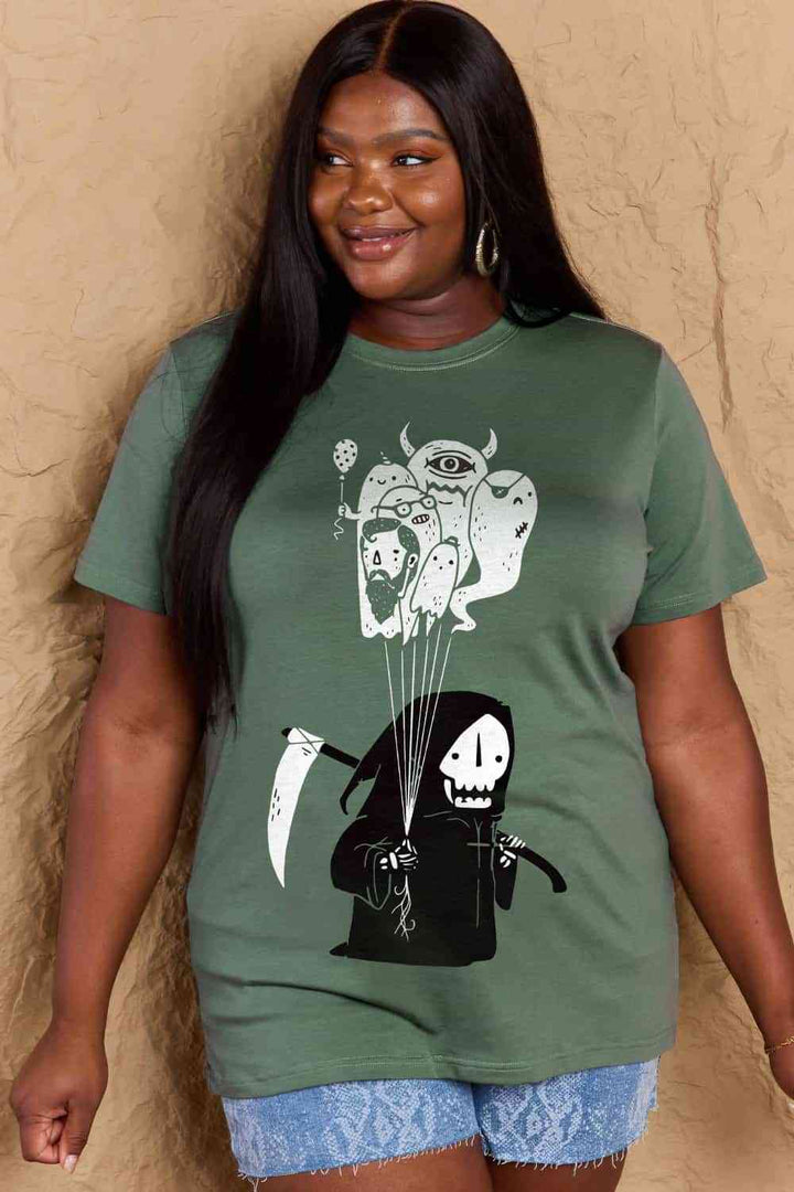 Simply Love Full Size Death Graphic T-Shirt | 1mrk.com