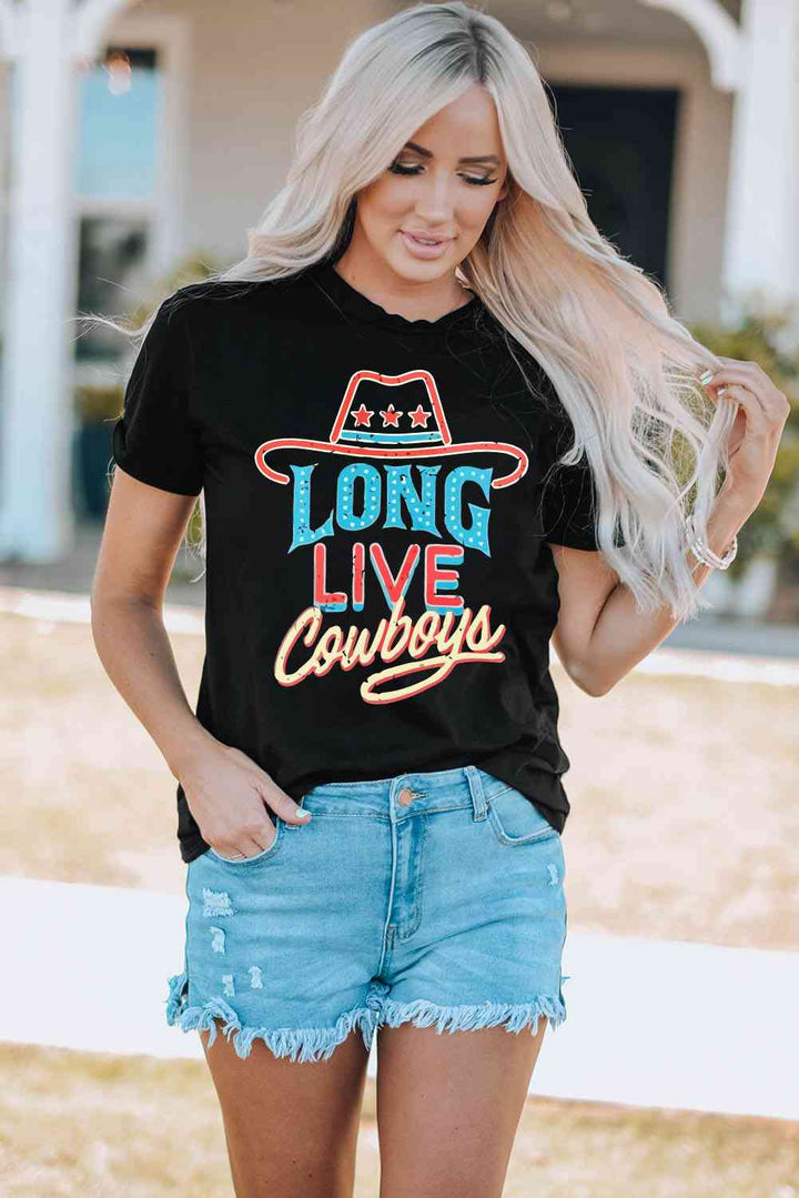 LONG LIVE COWBOYS Graphic Tee Shirt | 1mrk.com