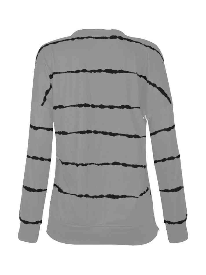 Striped Round Neck T-Shirt |1mrk.com