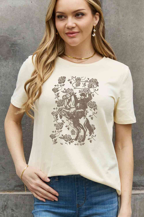 Simply Love Simply Love Full Size Cowboy Graphic Cotton Tee | 1mrk.com