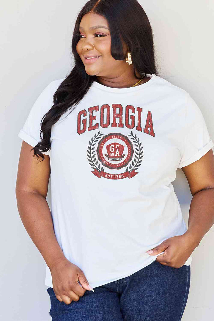 Simply Love Full Size GEORGIA Graphic T-Shirt | 1mrk.com