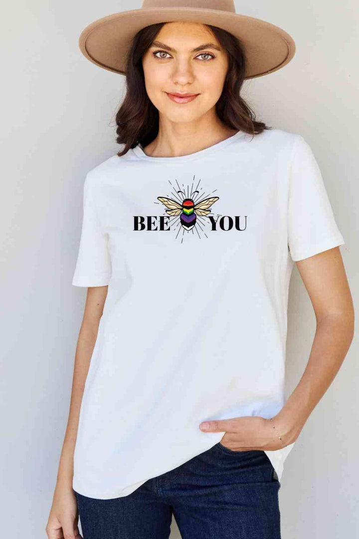 Simply Love Full Size BEE YOU Graphic T-Shirt | 1mrk.com