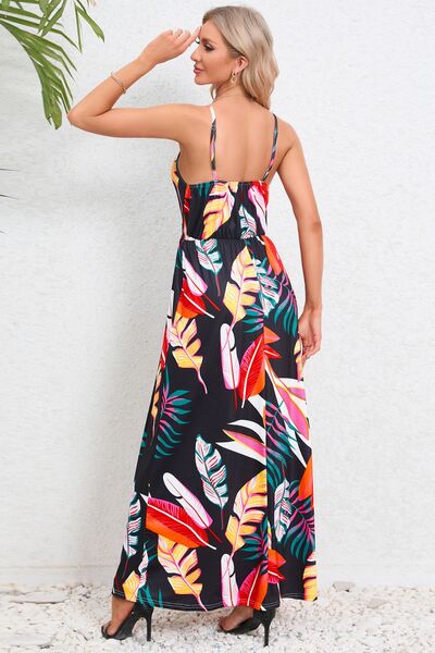 Printed Surplice Maxi Cami Dress | Trendsi