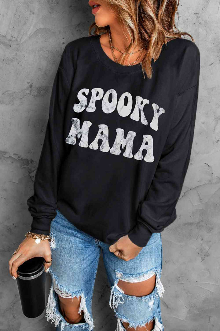 SPOOKY MAMA Graphic Sweatshirt |1mrk.com