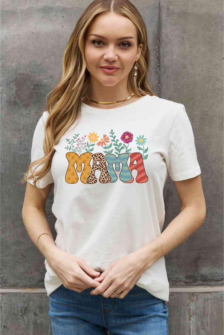 Simply Love Full Size MAMA Graphic Cotton Tee | 1mrk.com