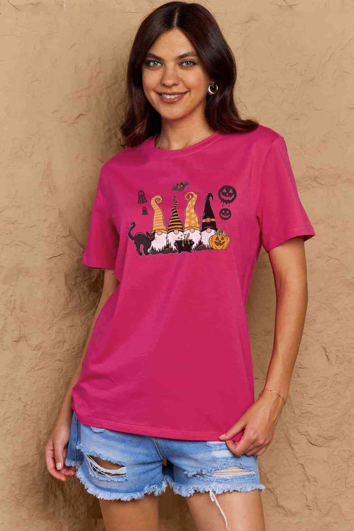 Simply Love Full Size Halloween Theme Graphic Cotton T-Shirt | 1mrk.com