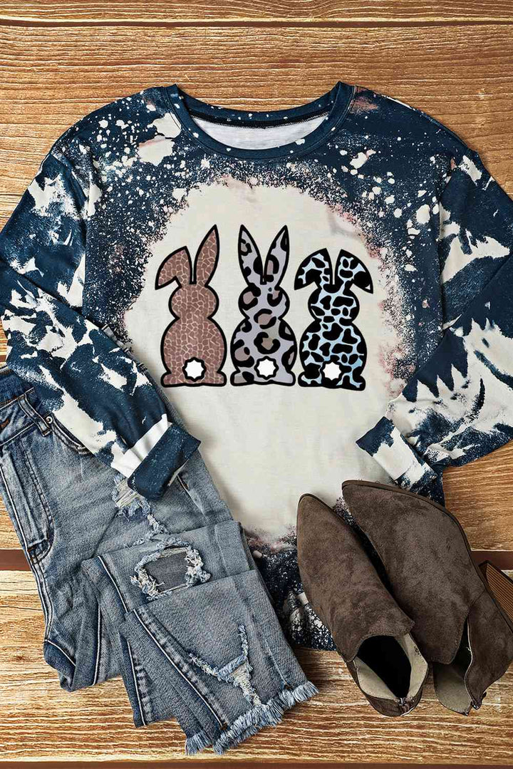 Easter Bunny Graphic Long-Sleeve Top |1mrk.com