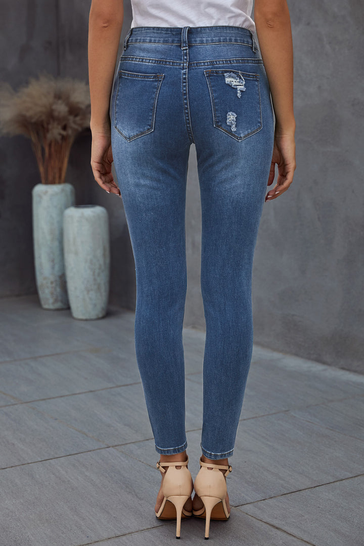 Baeful Vintage Skinny Ripped Jeans | 1mrk.com