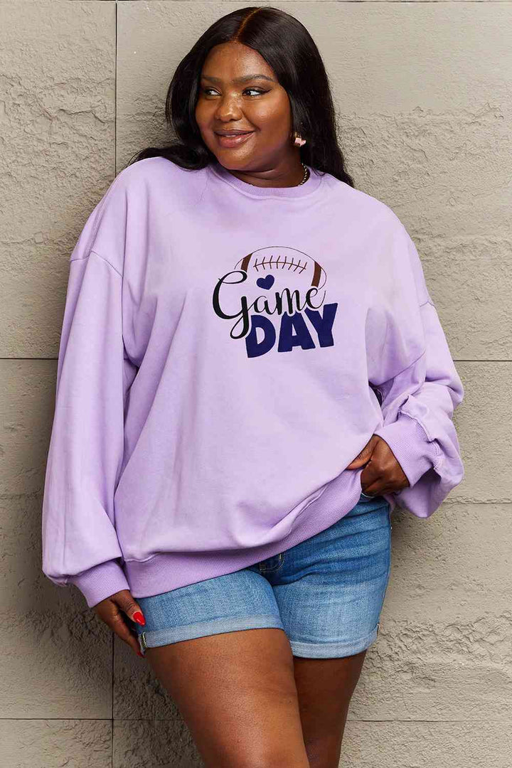 Simply Love Full Size Drop Shoulder Graphic Sweatshirt |1mrk.com