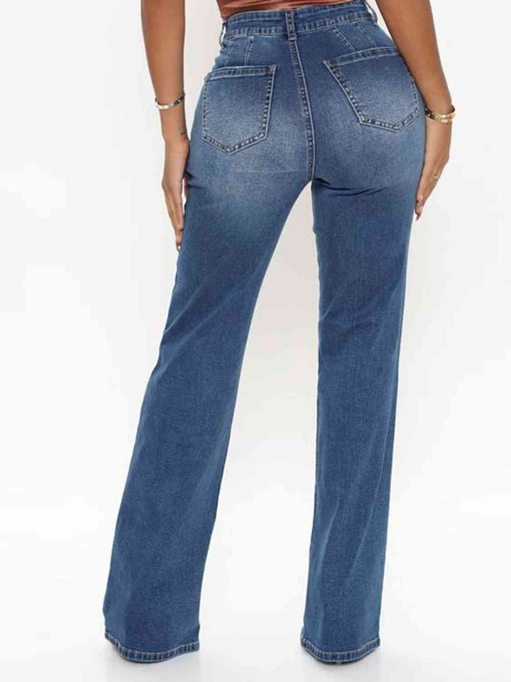 Raw Hem High Waist Jeans | 1mrk.com