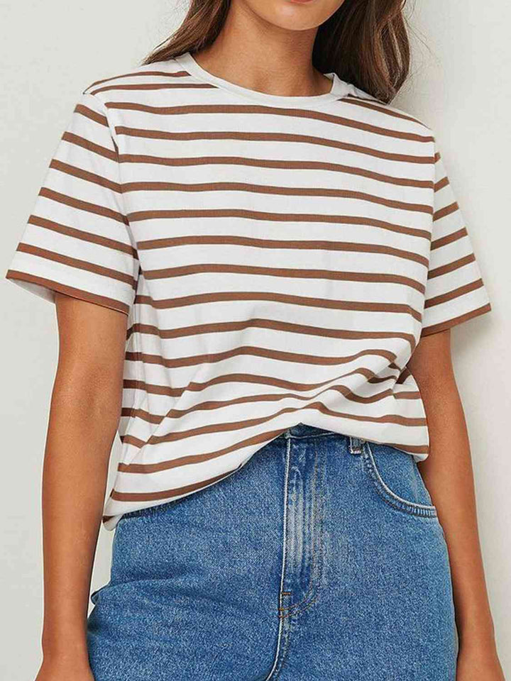 Striped Short Sleeve T-Shirt | 1mrk.com