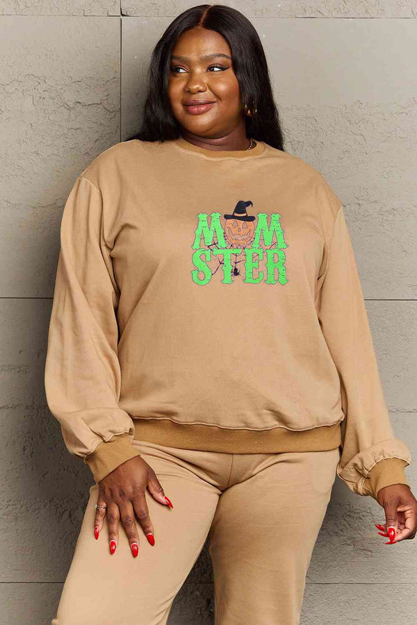 Simply Love Full Size Drop Shoulder Graphic Sweatshirt |1mrk.com