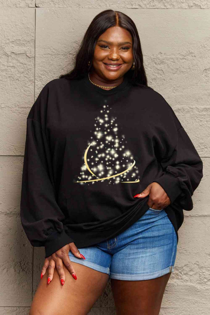 Simply Love Full Size Graphic Round Neck Sweatshirt |1mrk.com