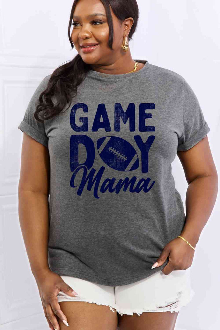 Simply Love Full Size GAMEDAY MAMA Graphic Cotton Tee | 1mrk.com