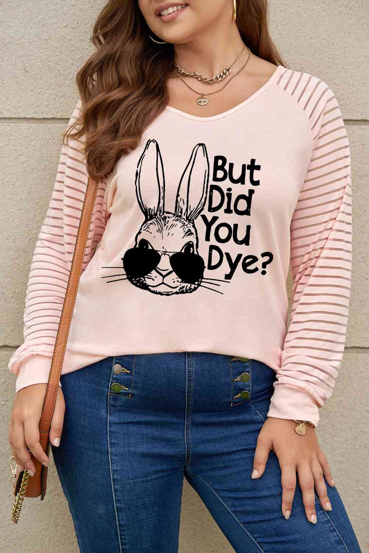 Plus Size BUT DID YOU DYE Graphic Easter Tee | 1mrk.com