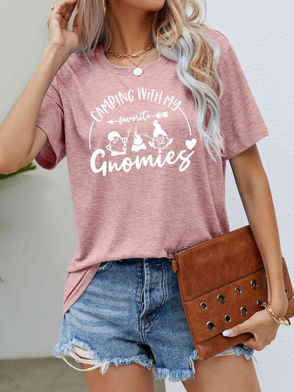 CAMPING WITH MY FAVORITE GNOMIES Graphic Tee | 1mrk.com