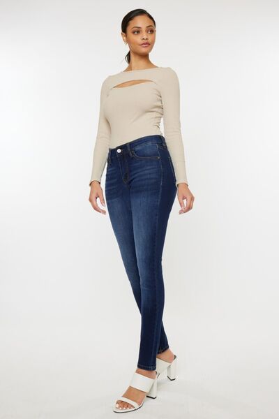 Kancan Mid Rise Gradient Skinny Jeans |1mrk.com