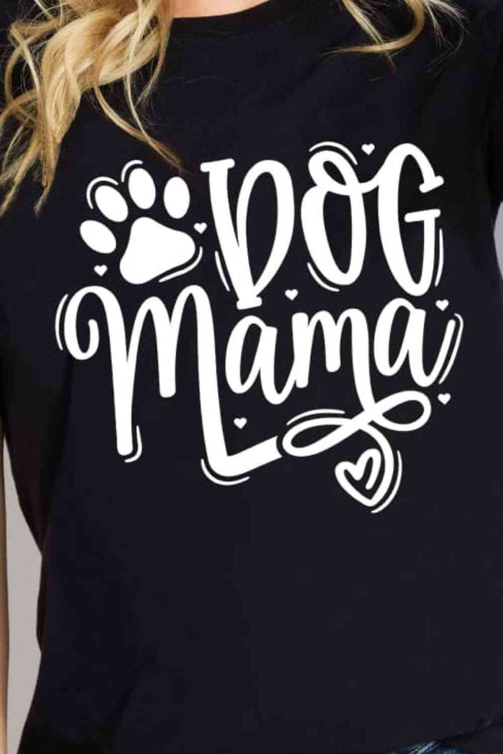 Simply Love Simply Love Full Size DOG MAMA Graphic Cotton T-Shirt | 1mrk.com