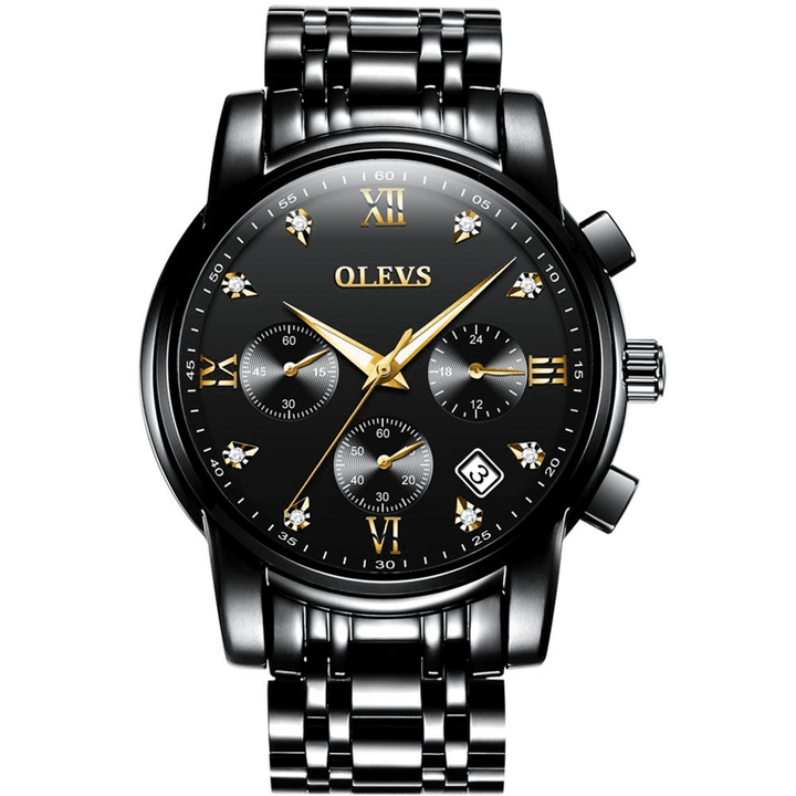OLEVS 2858 Wrist Watch Band Watch Cool Date Analog Quartz Display OLEVS