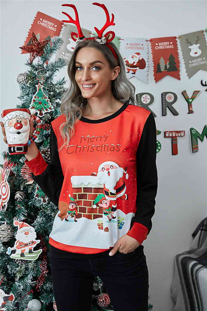 MERRY CHRISTMAS Long Sleeve Sweatshirt | 1mrk.com