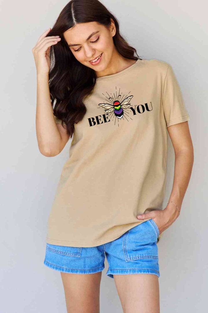 Simply Love Full Size BEE YOU Graphic T-Shirt | 1mrk.com