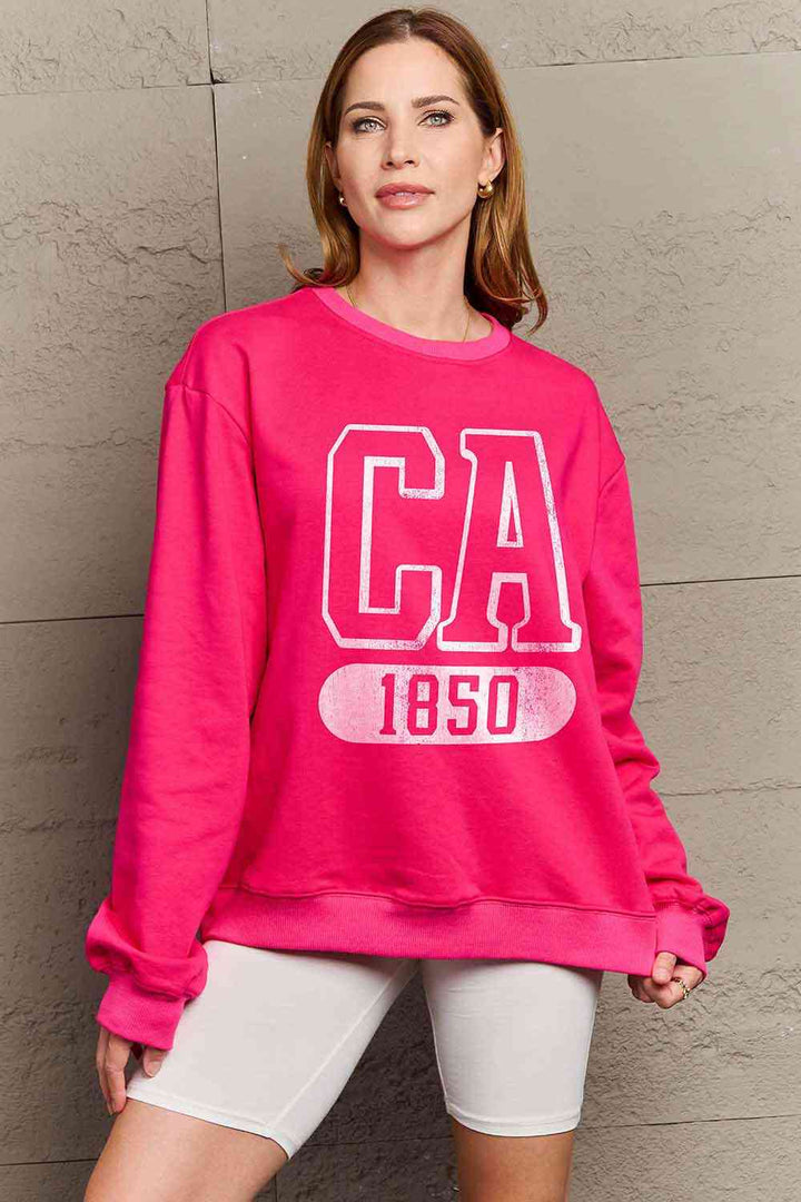 Simply Love Simply Love Full Size GA 1850 Graphic Sweatshirt |1mrk.com