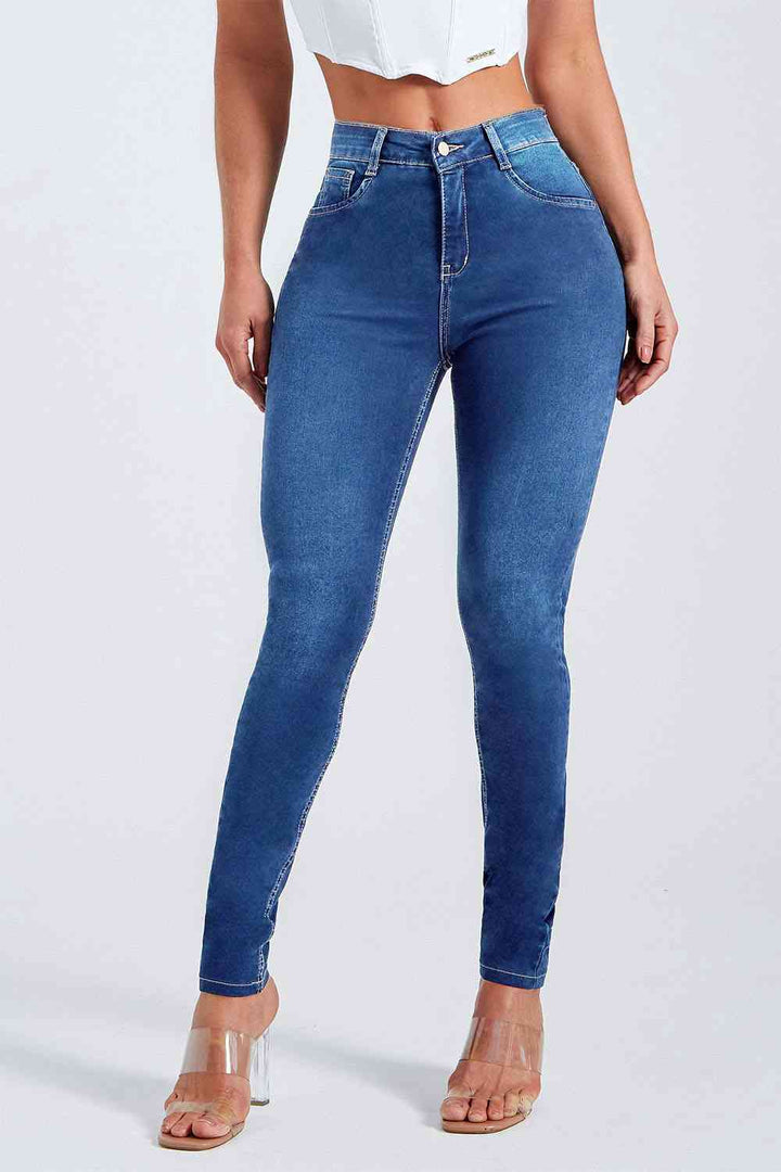 Buttoned Skinny Jeans | 1mrk.com