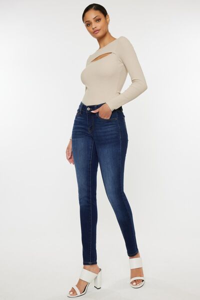 Kancan Mid Rise Gradient Skinny Jeans |1mrk.com