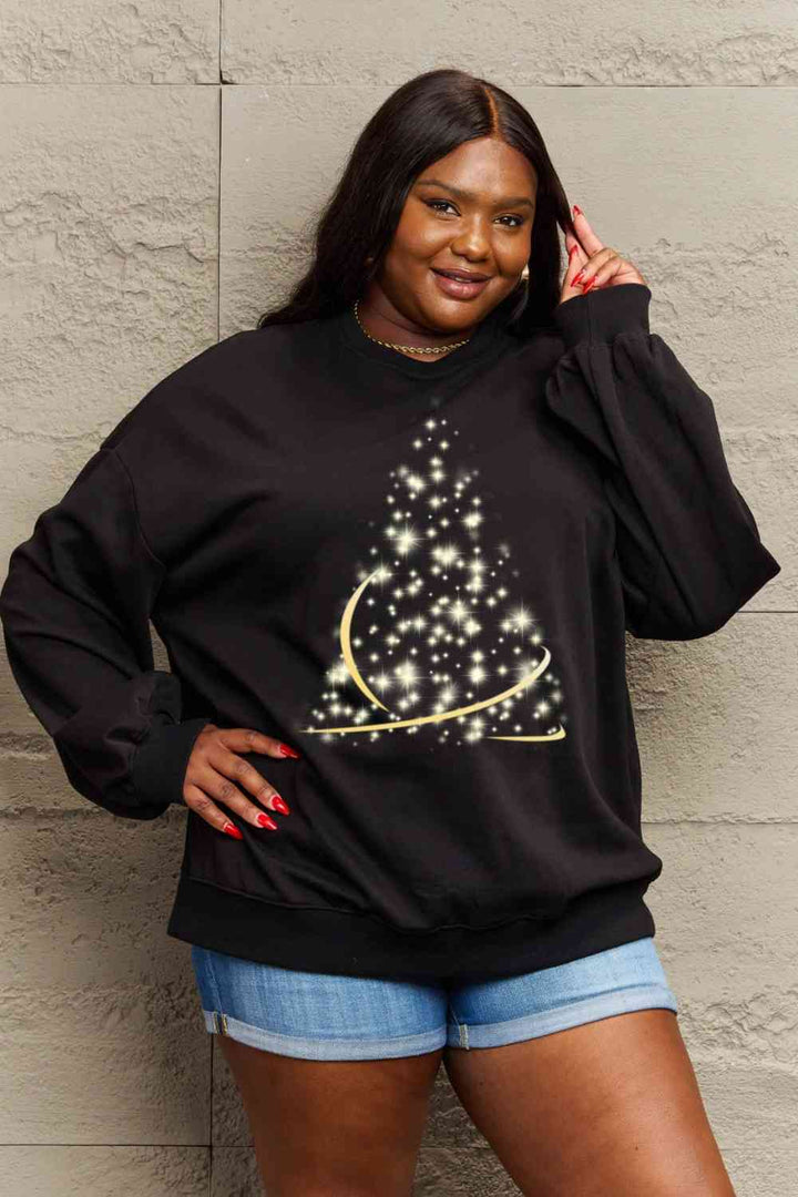 Simply Love Full Size Graphic Round Neck Sweatshirt |1mrk.com