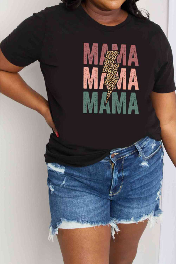 Simply Love Simply Love Full Size MAMA Graphic Cotton T-Shirt | 1mrk.com