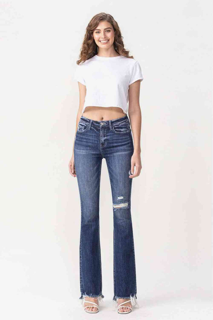 Vervet by Flying Monkey Luna Full Size High Rise Flare Jeans | 1mrk.com