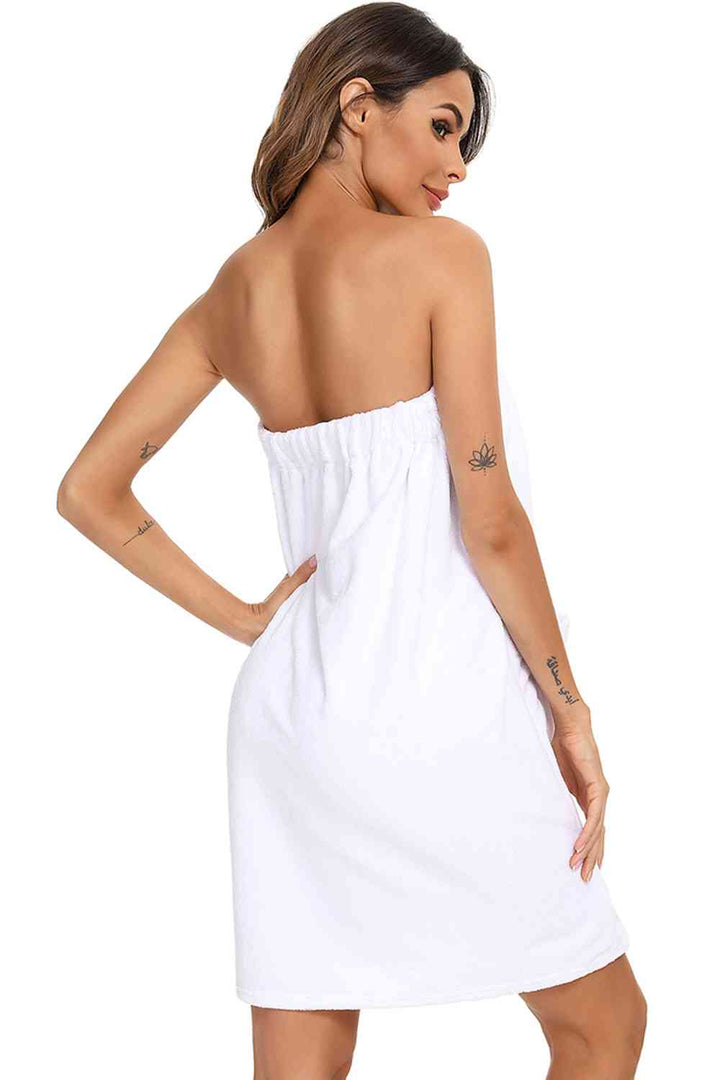 Strapless Robe with pocket | 1mrk.com