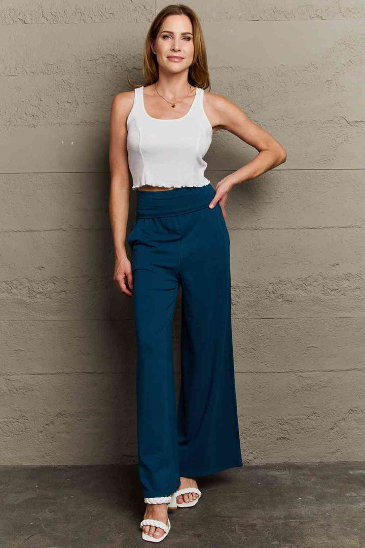 Culture Code My Best Wish Full Size High Waisted Palazzo Pants | 1mrk.com