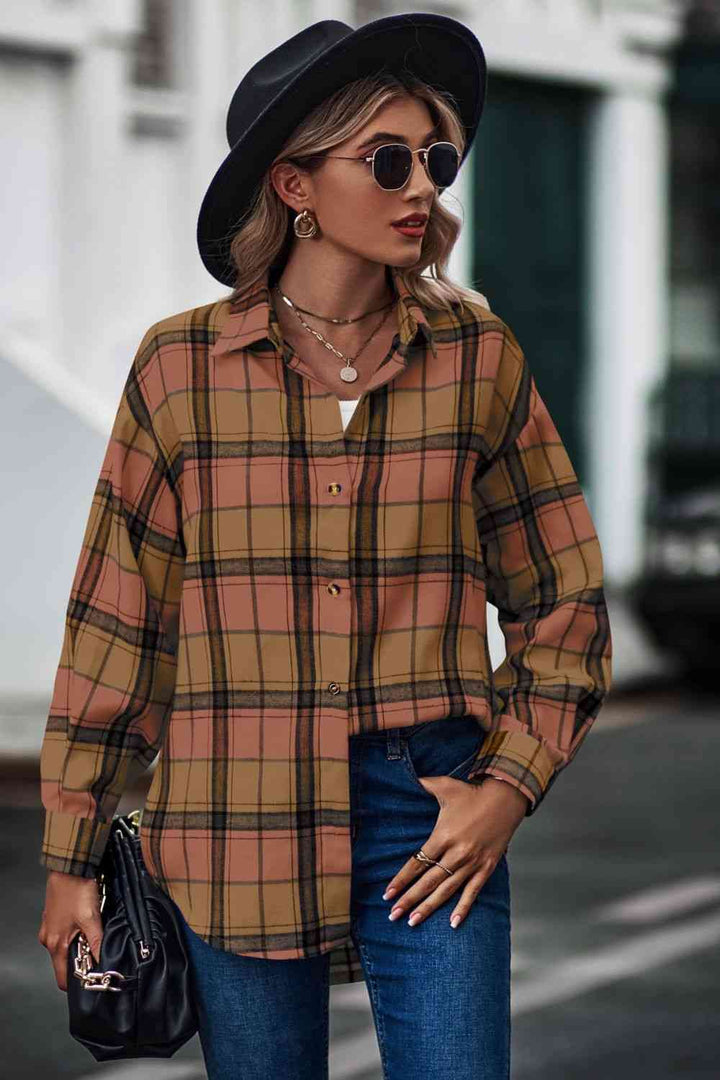 Plaid Long Sleeve Shirt |1mrk.com