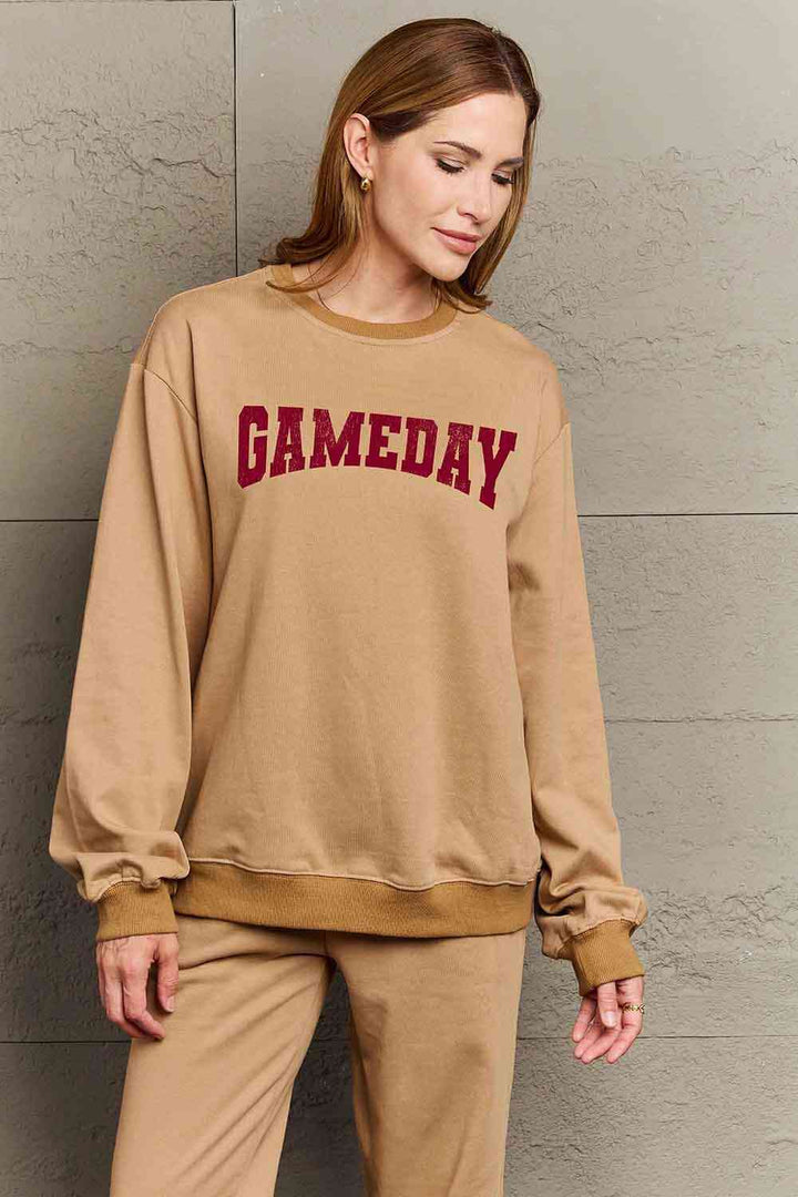 Simply Love Simply Love Full Size GAMEDAY Graphic Sweatshirt |1mrk.com