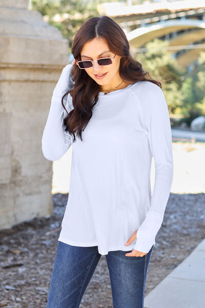 Basic Bae Full Size Round Neck Long Sleeve T-Shirt | 1mrk.com