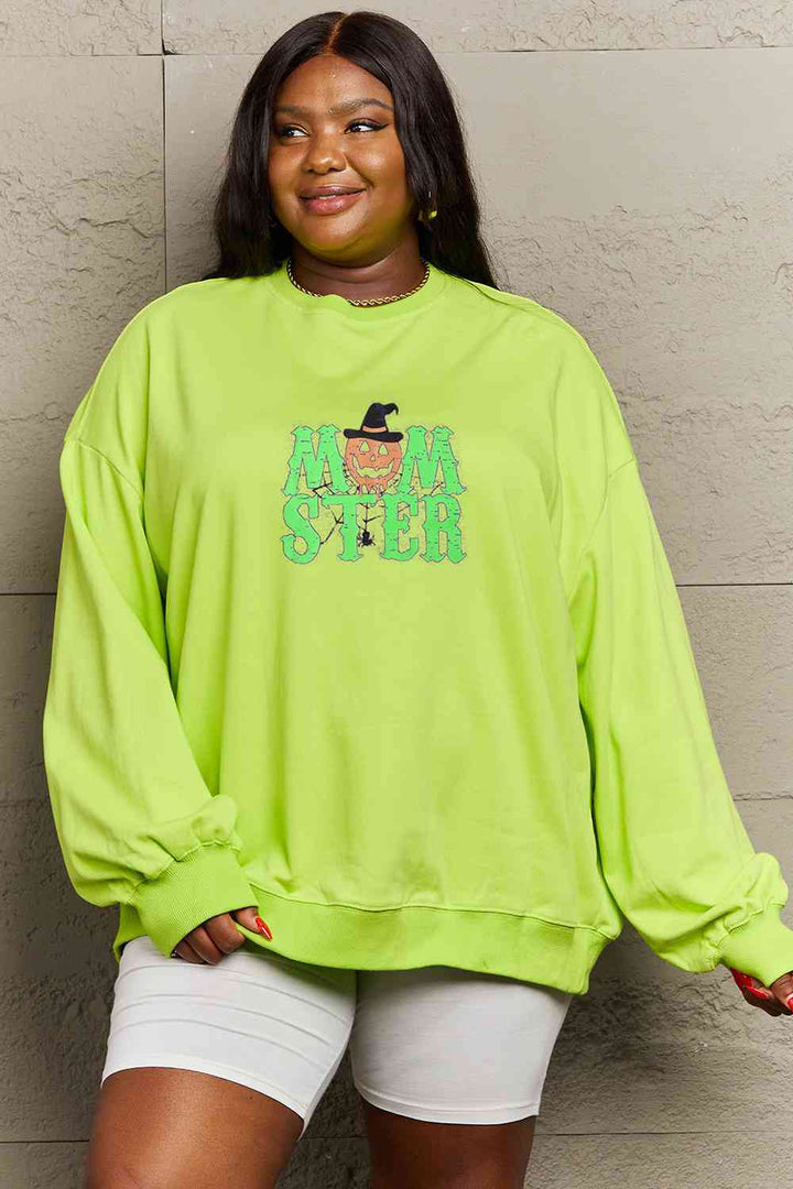 Simply Love Full Size Drop Shoulder Graphic Sweatshirt |1mrk.com