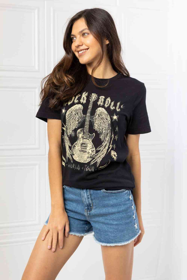 mineB Full Size Rock & Roll Graphic Tee | 1mrk.com